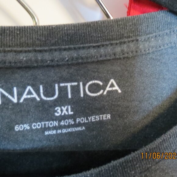 Men's Nautica 3XL Dark Gray Short Sleeve T-Shirt - Picture 2 of 4